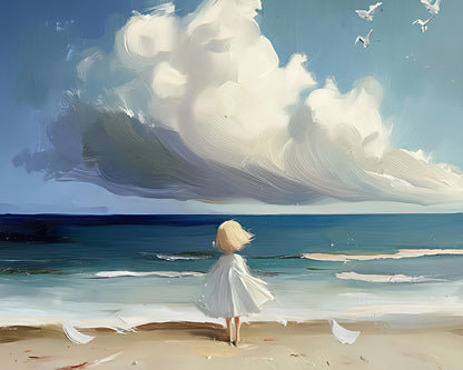 Little Girl On the Beach