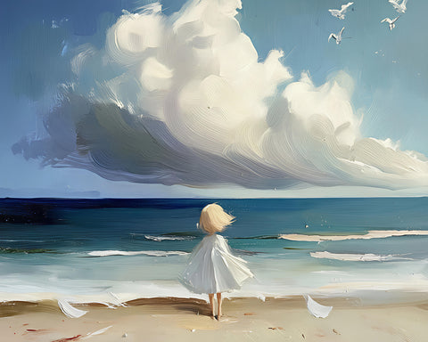 Little Girl On the Beach