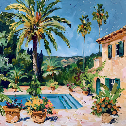 Pool and Palm Trees