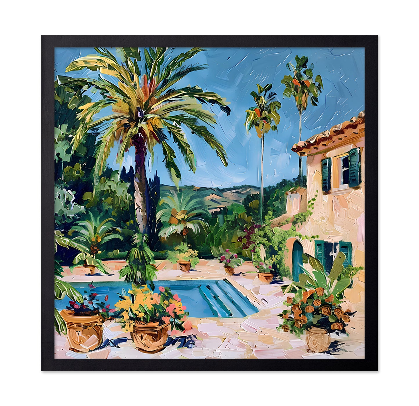 Pool and Palm Trees