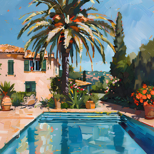Pool With Palm Trees