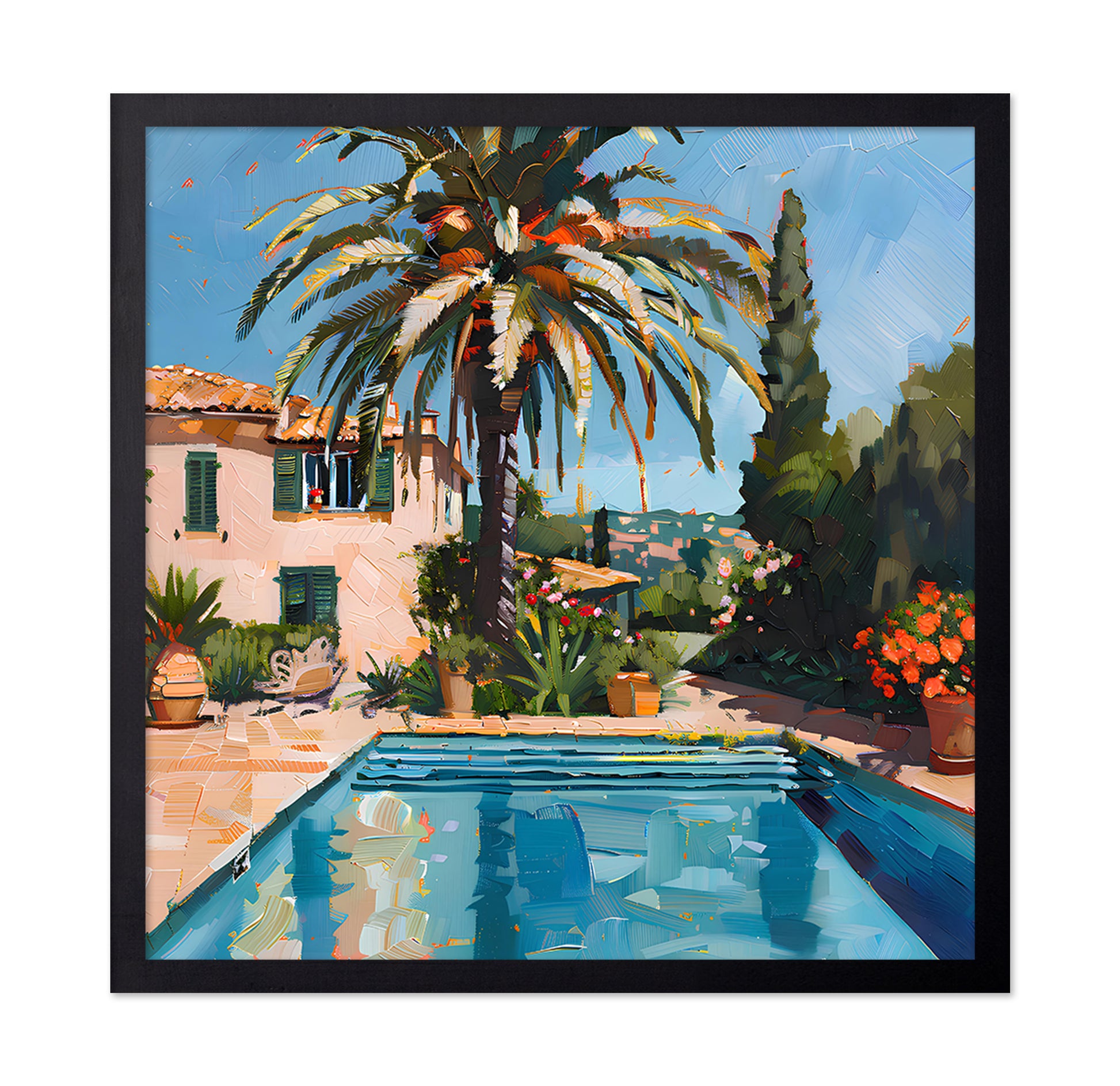 Pool With Palm Trees