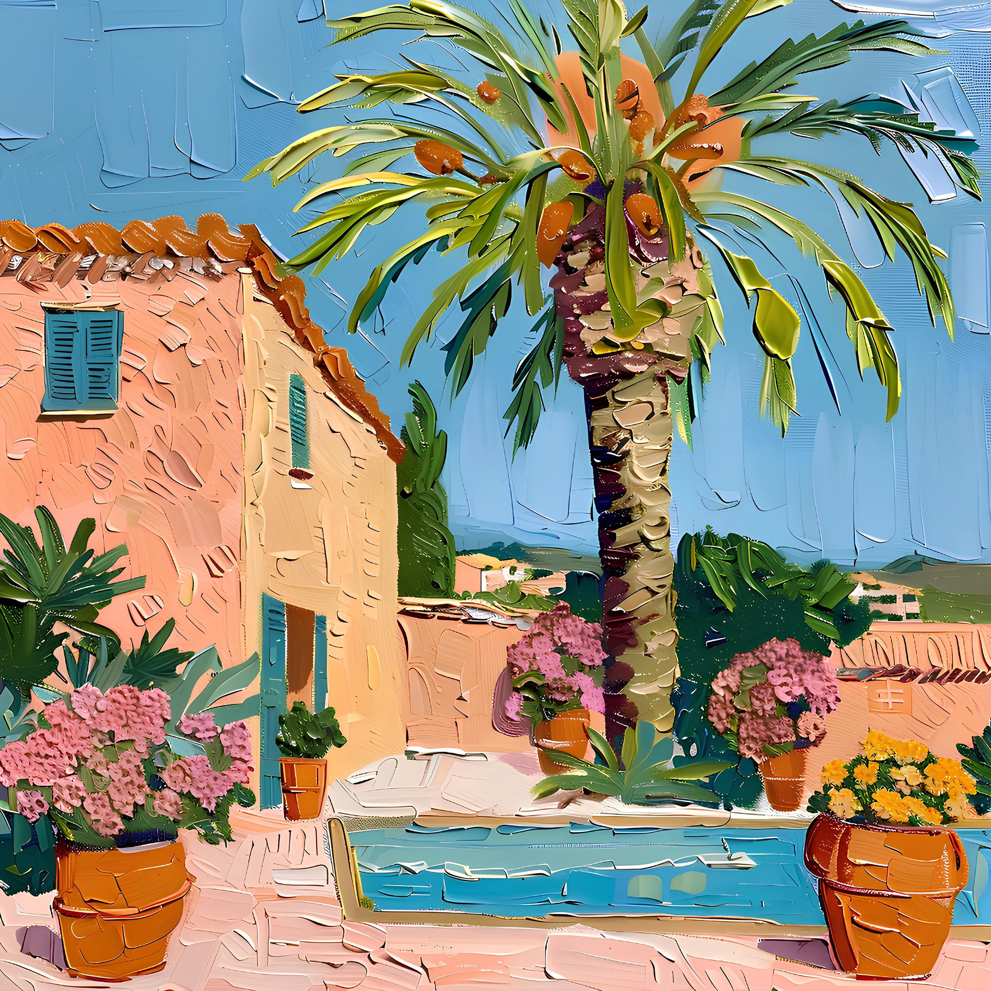 Mediterranean Villa Scene
