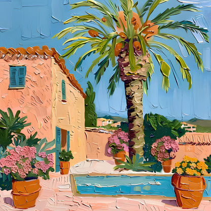 Mediterranean Villa Scene