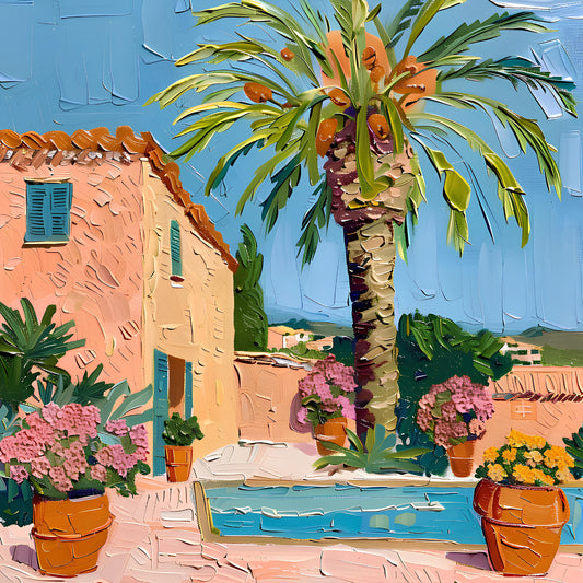 Mediterranean Villa Scene