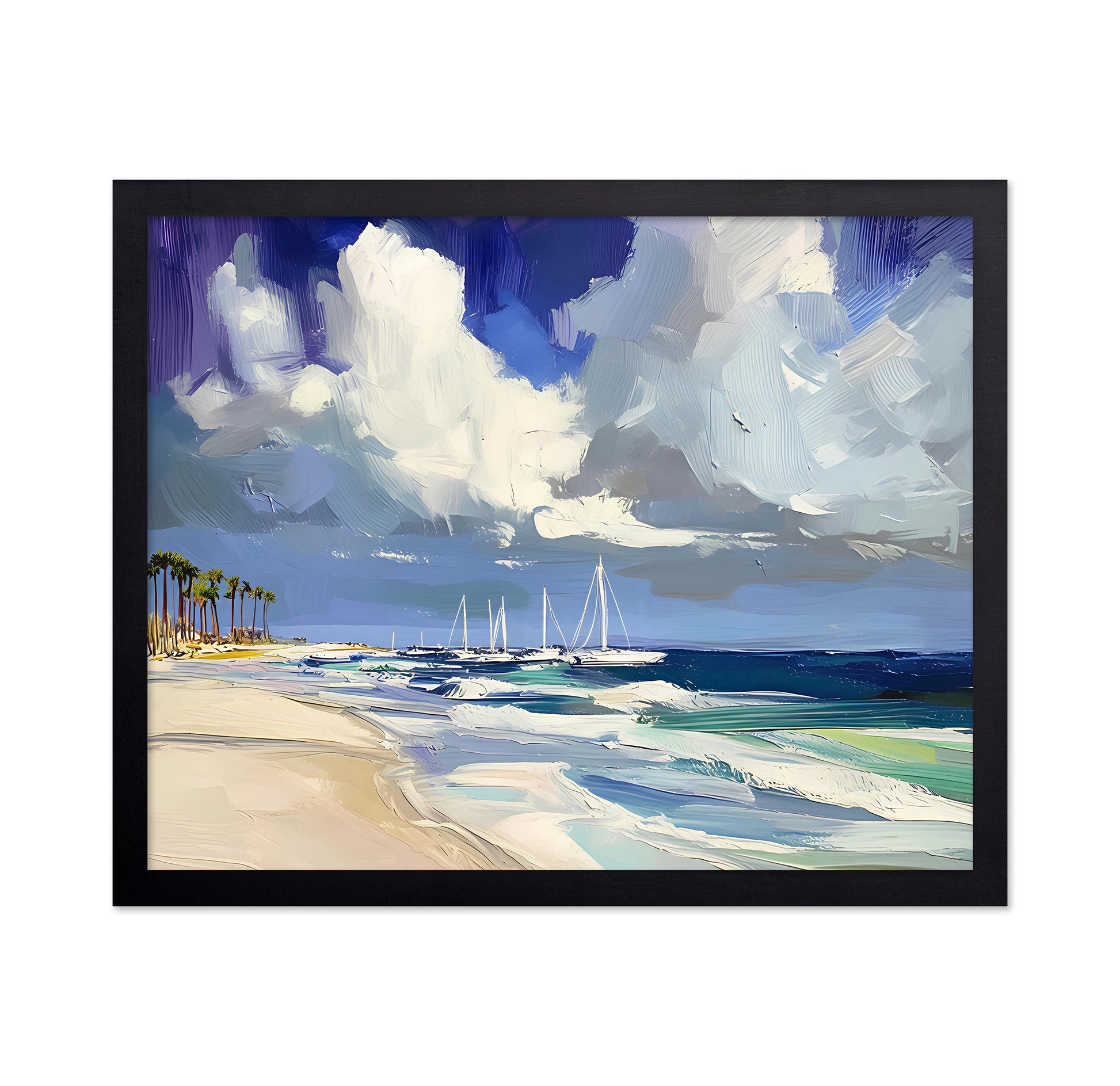 Sailboats On the Beach
