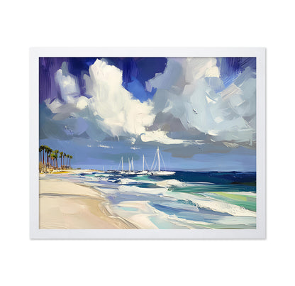 Sailboats On the Beach
