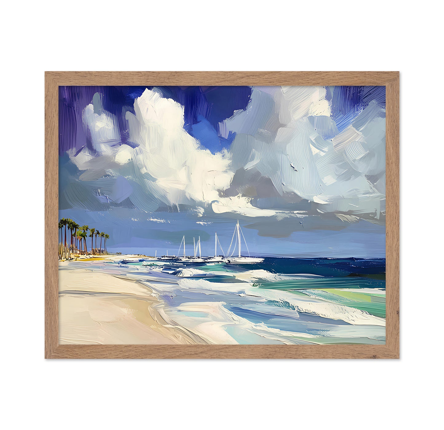 Sailboats On the Beach