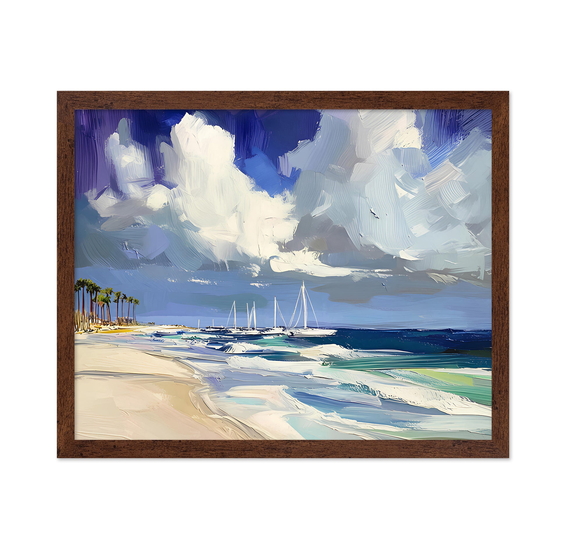 Sailboats On the Beach