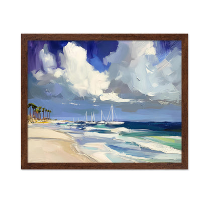 Sailboats On the Beach