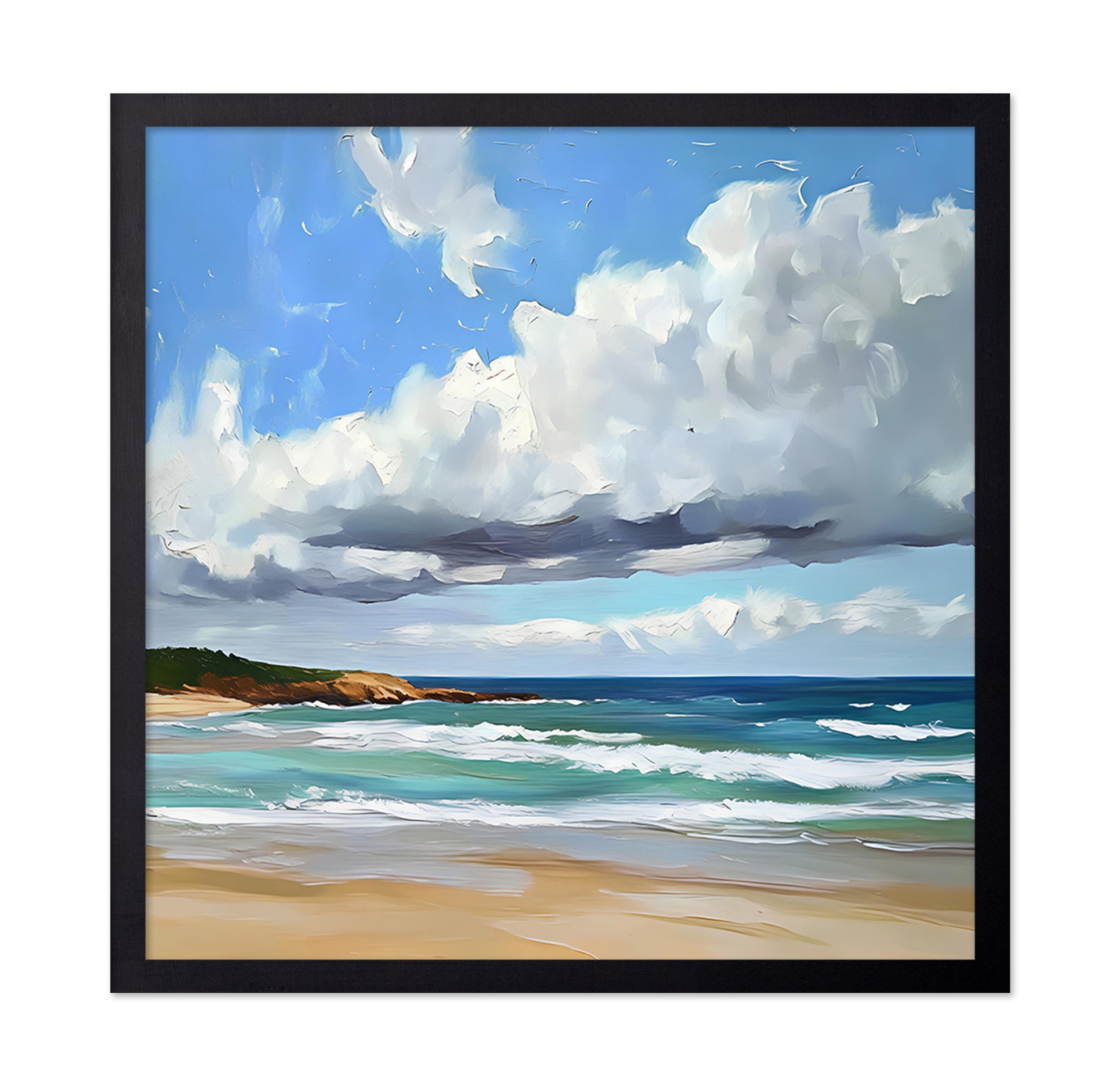 Cloudy Day At the Beach