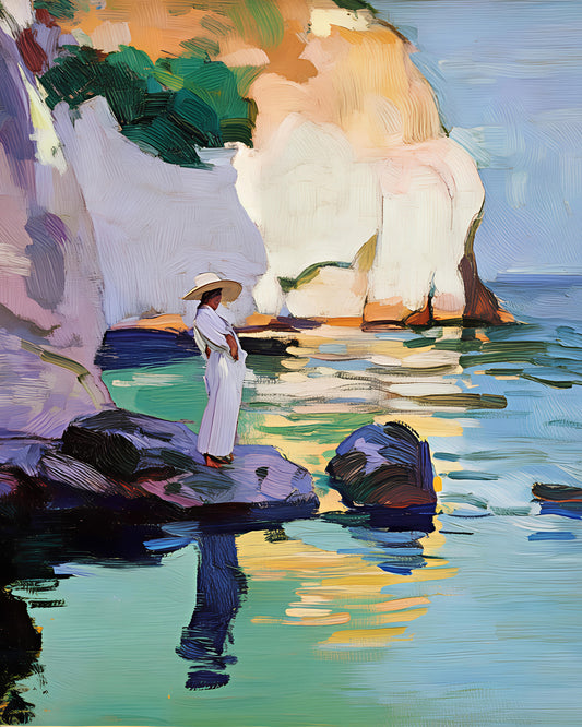 Woman On a Rock