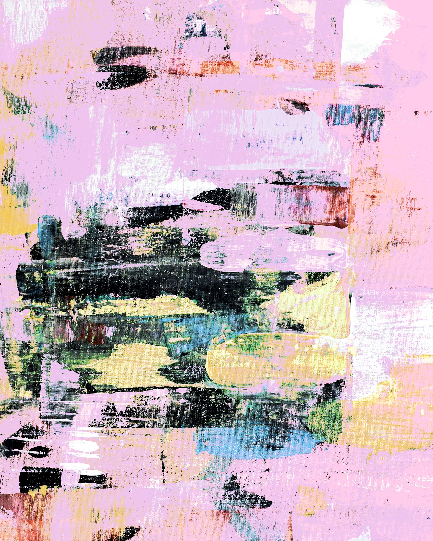 Expressive Brushstrokes With A Pastel Color