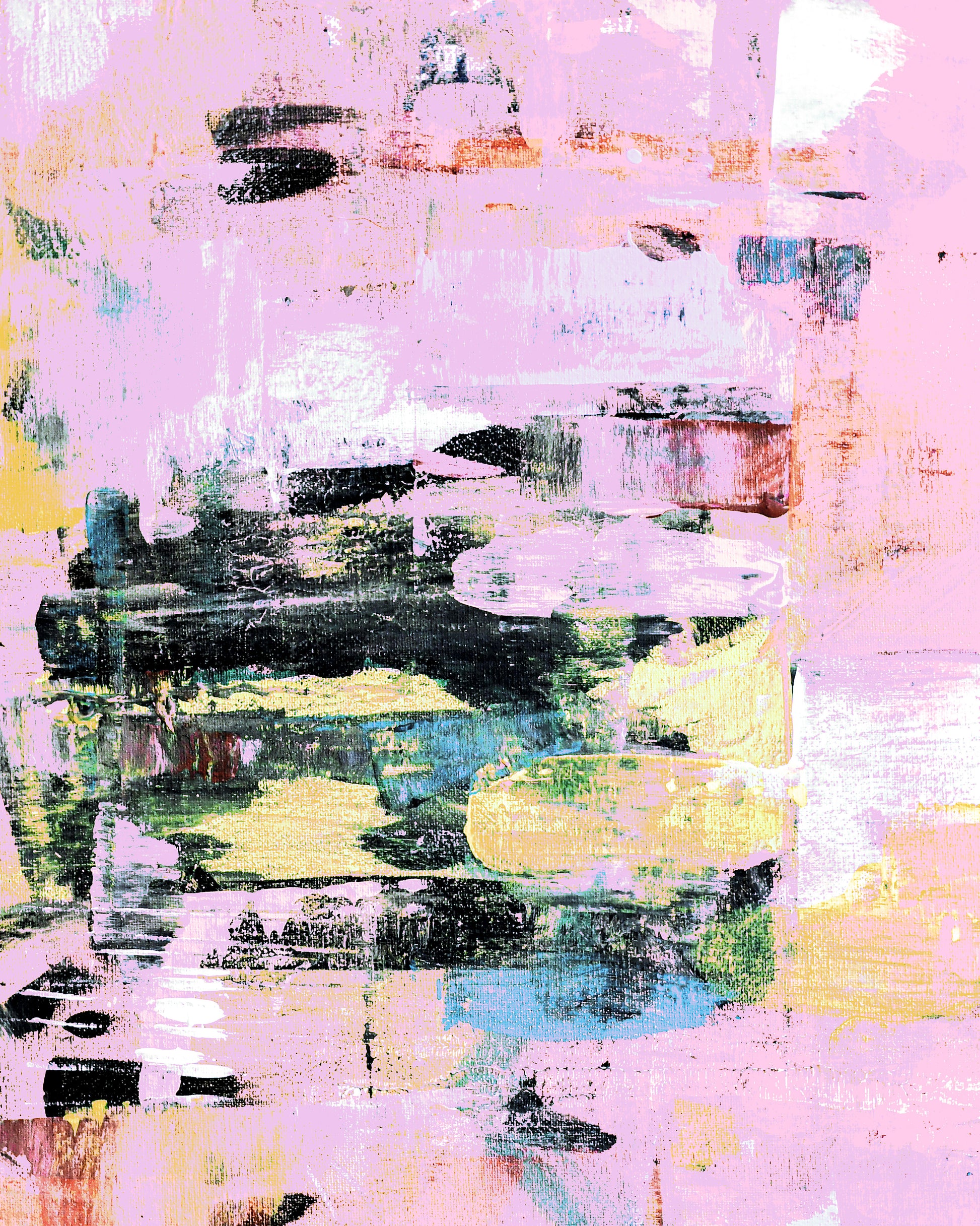 Expressive Brushstrokes With A Pastel Color