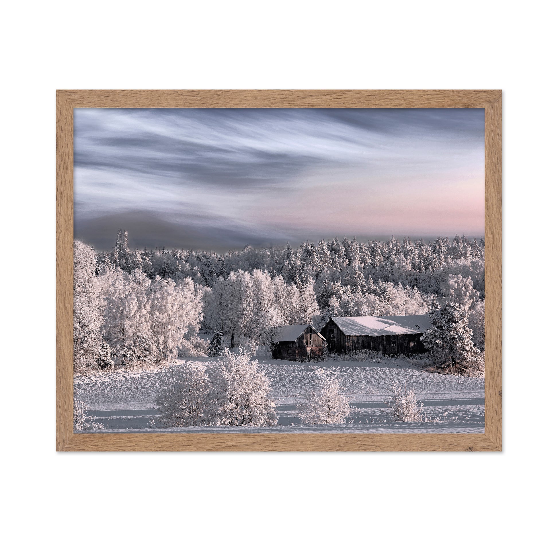 Snowy Morning House