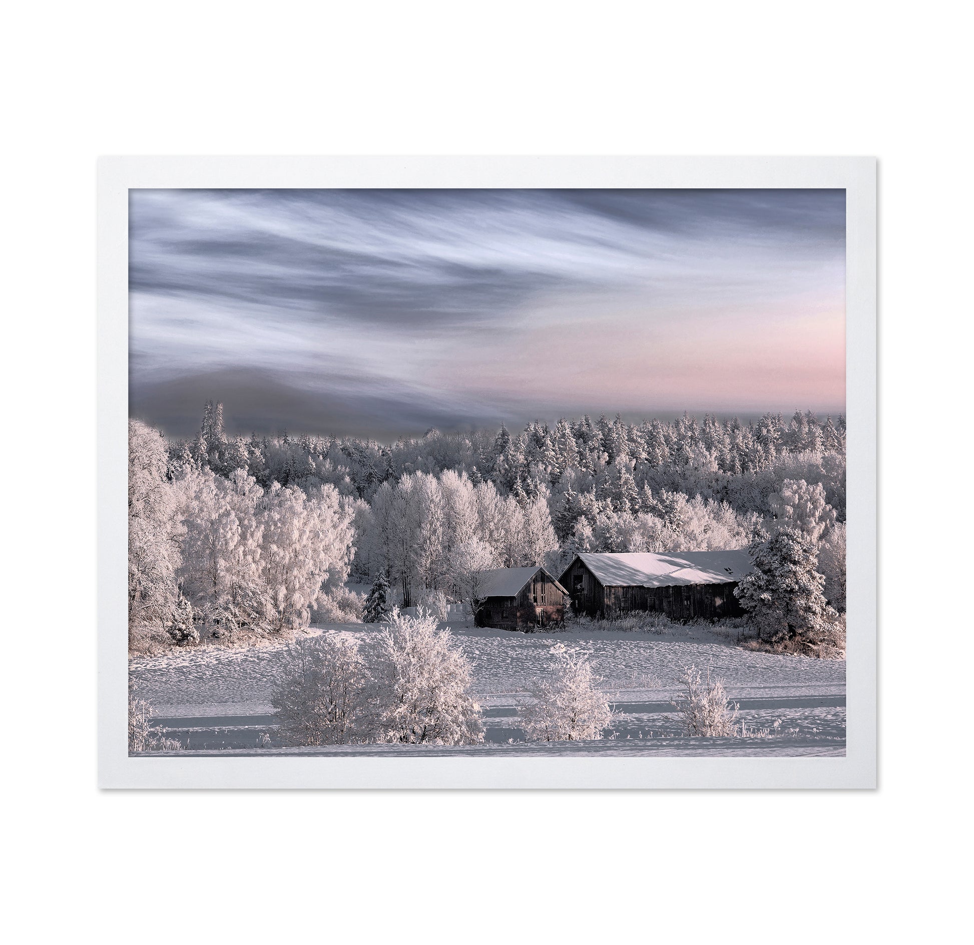 Snowy Morning House