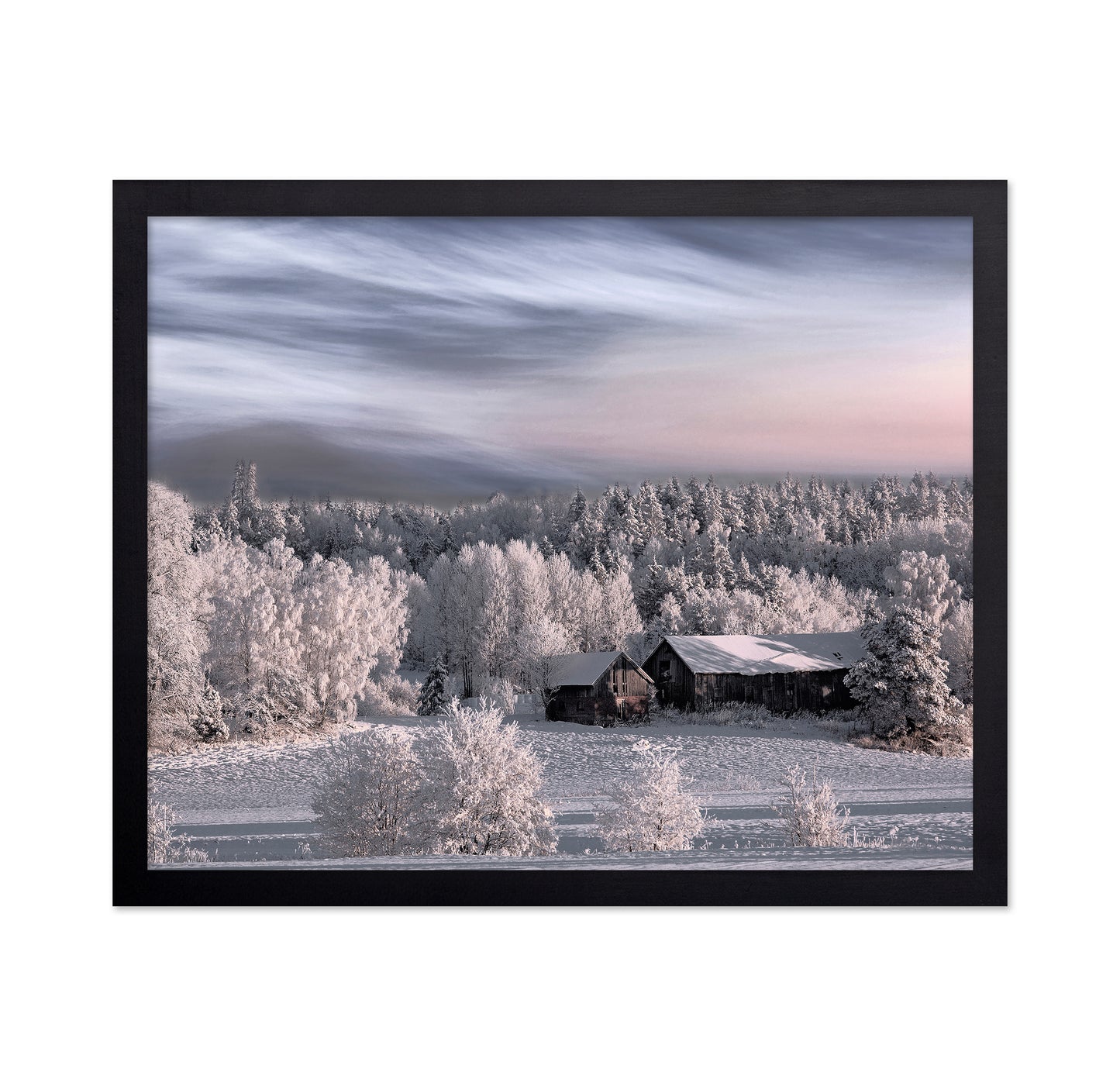 Snowy Morning House
