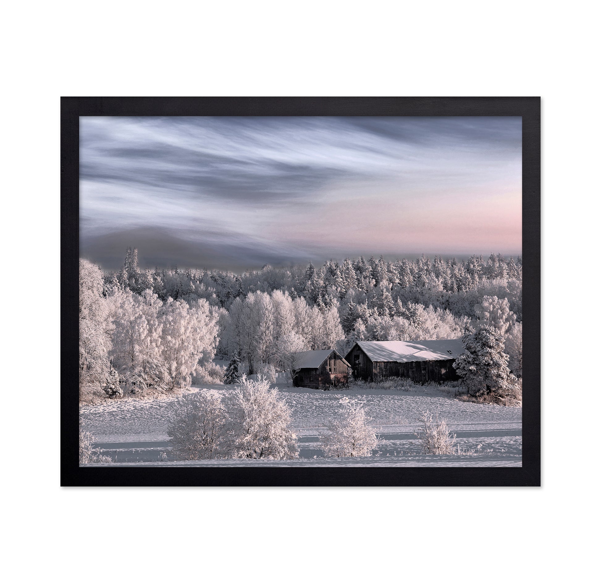 Snowy Morning House