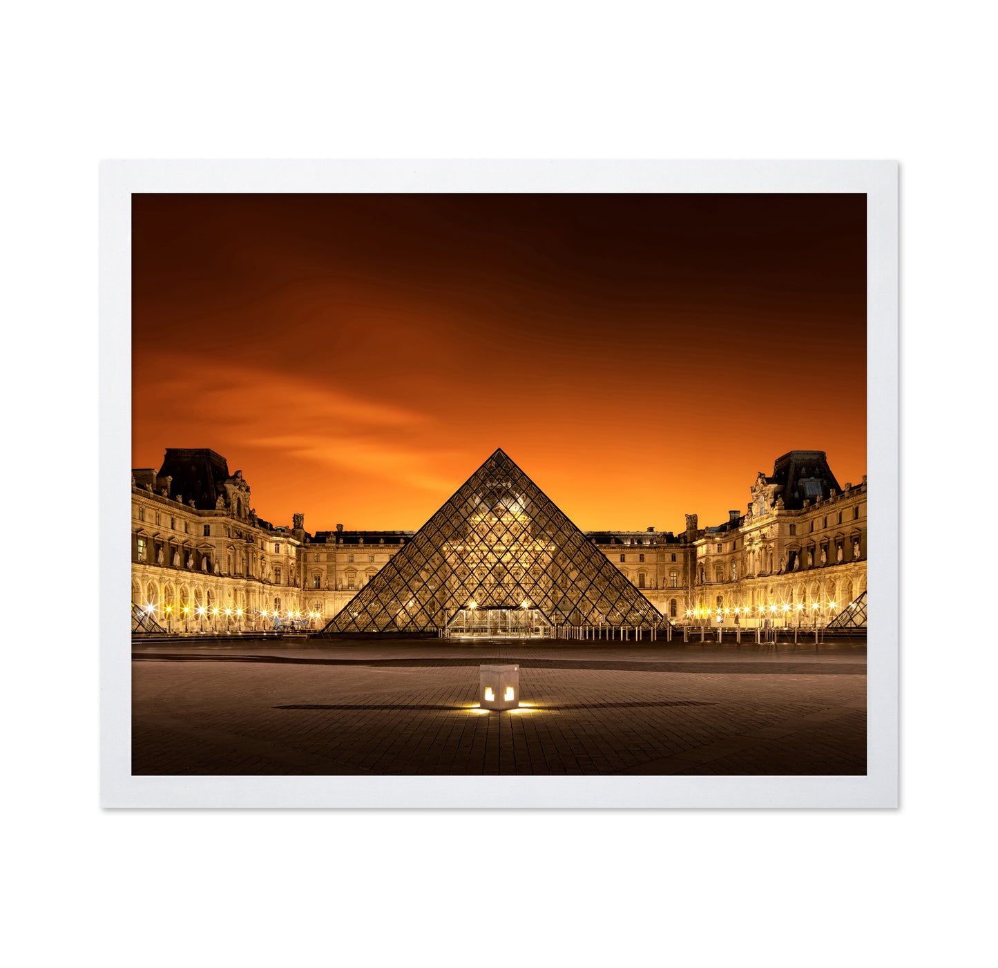 Louvre Pyramid at Night