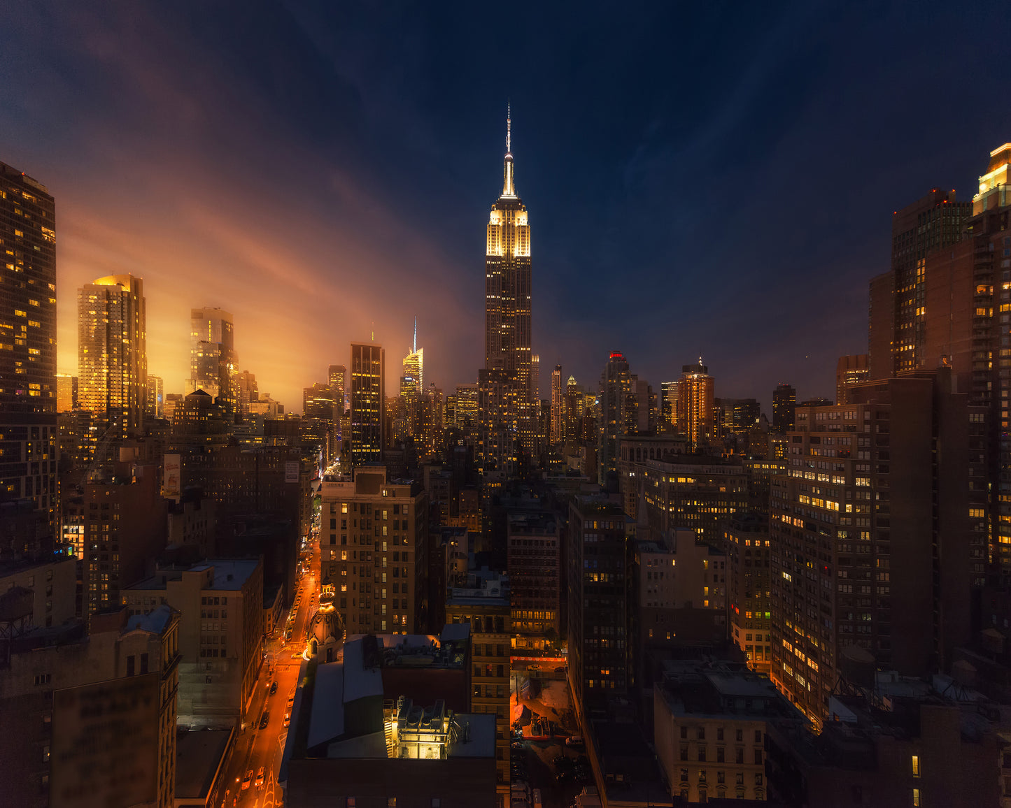 New York City Skyline at Dusk