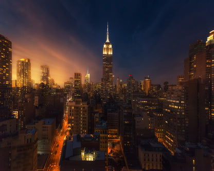 New York City Skyline at Dusk
