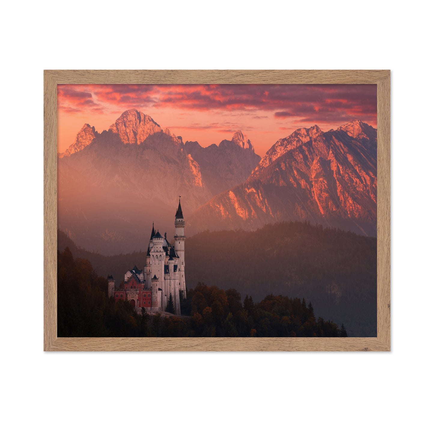 Red Morning Above The Castle