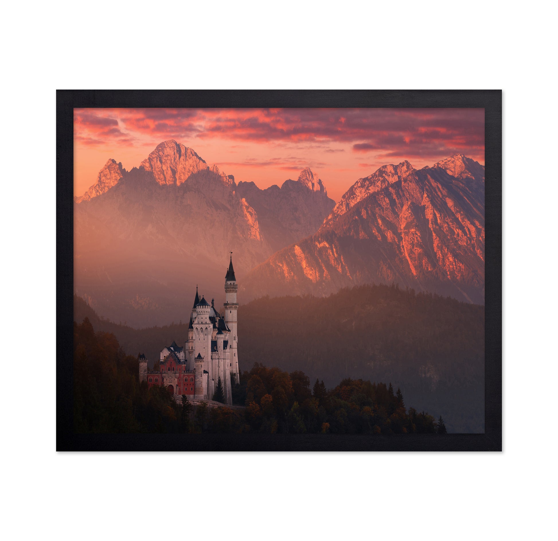 Red Morning Above The Castle