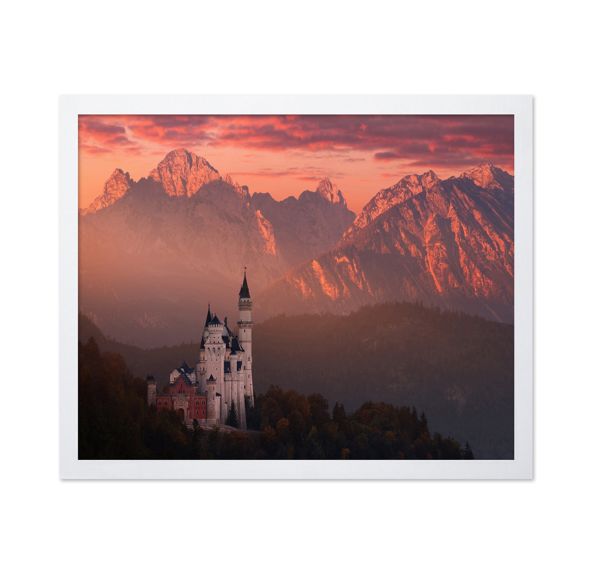 Red Morning Above The Castle