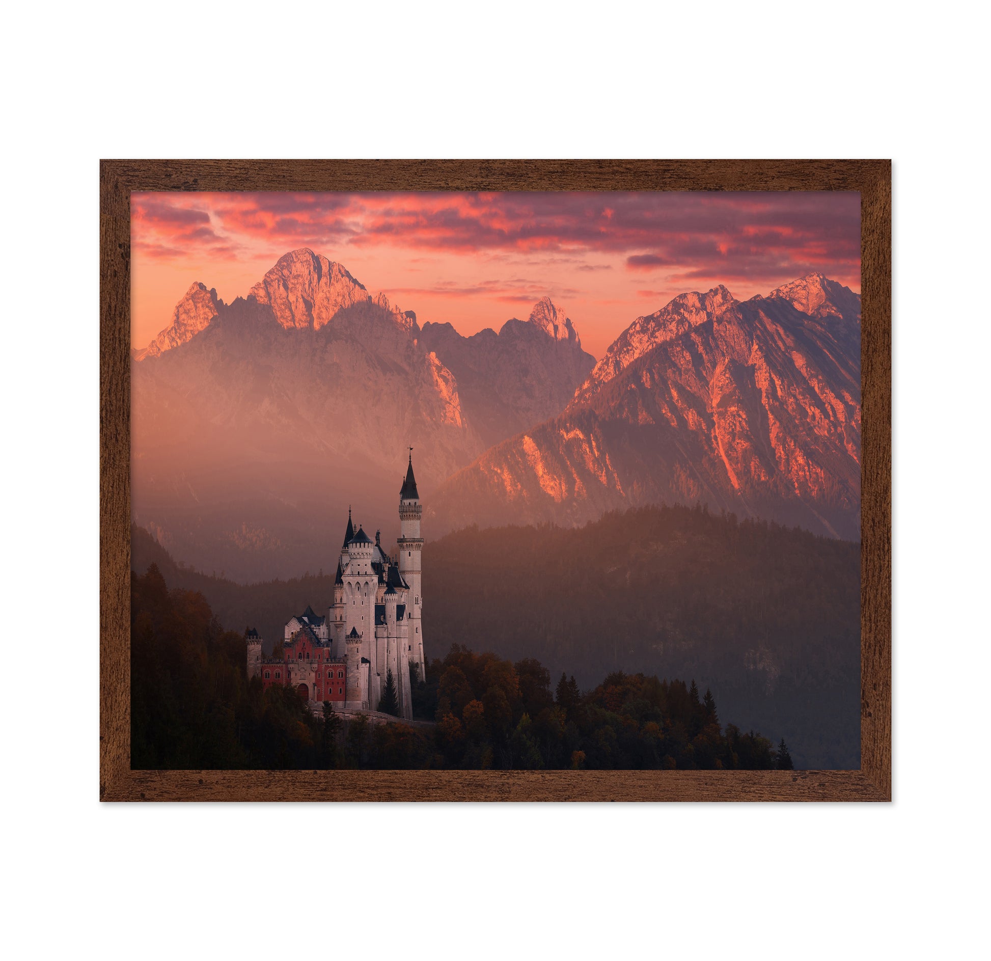 Red Morning Above The Castle