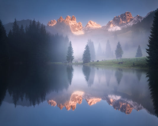 Mysterious Morning By The Lake