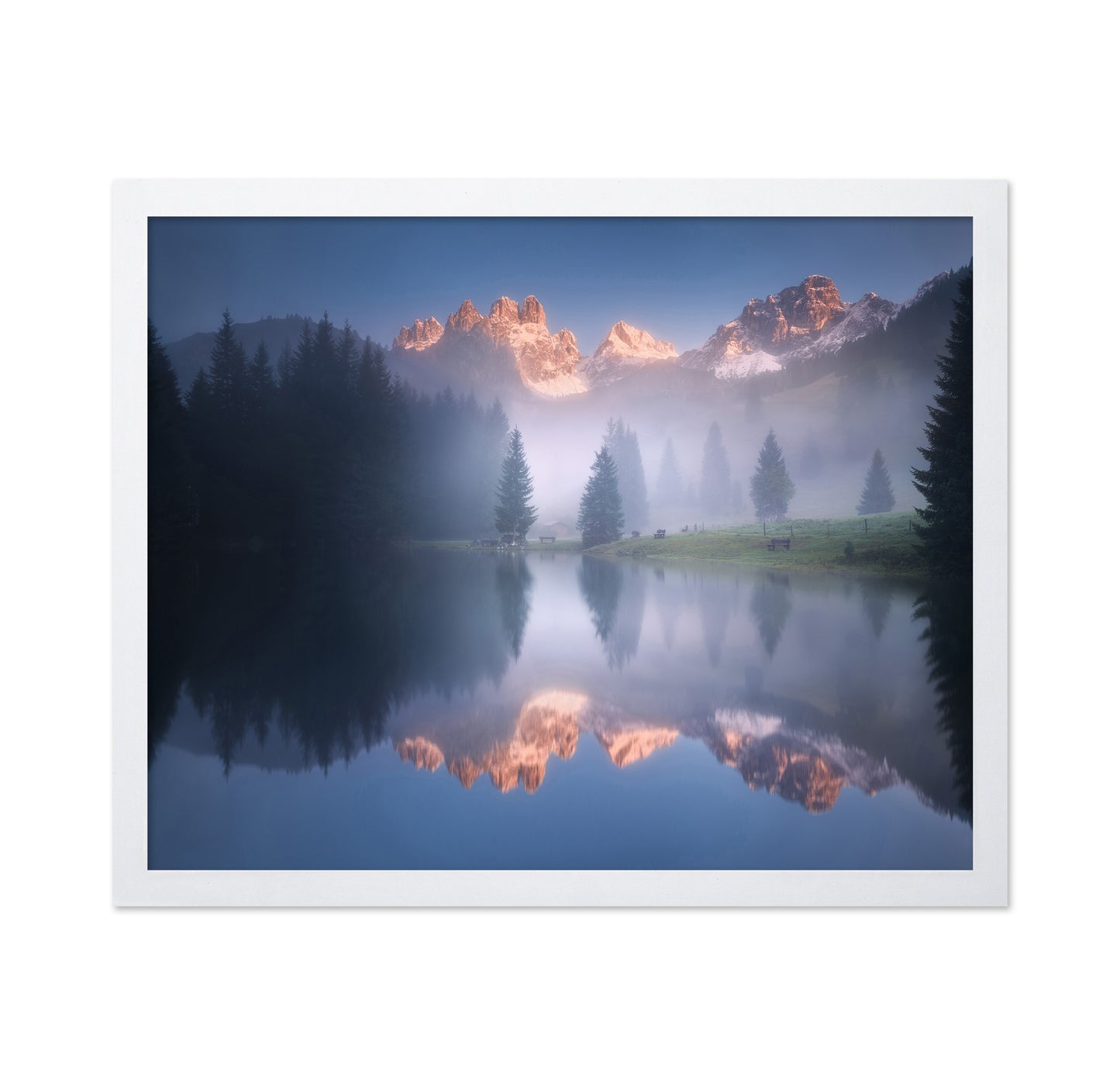 Mysterious Morning By The Lake