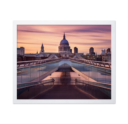 Millennium Bridge Leading Towards St. Paul'S Church