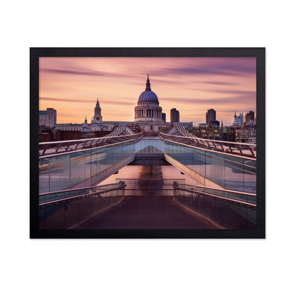 Millennium Bridge Leading Towards St. Paul'S Church