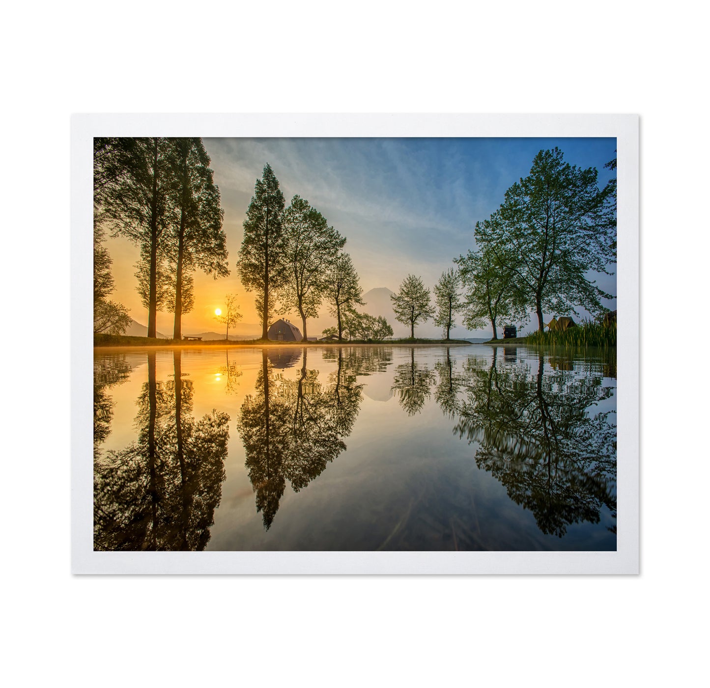Mount Fuji Reflected In Lake