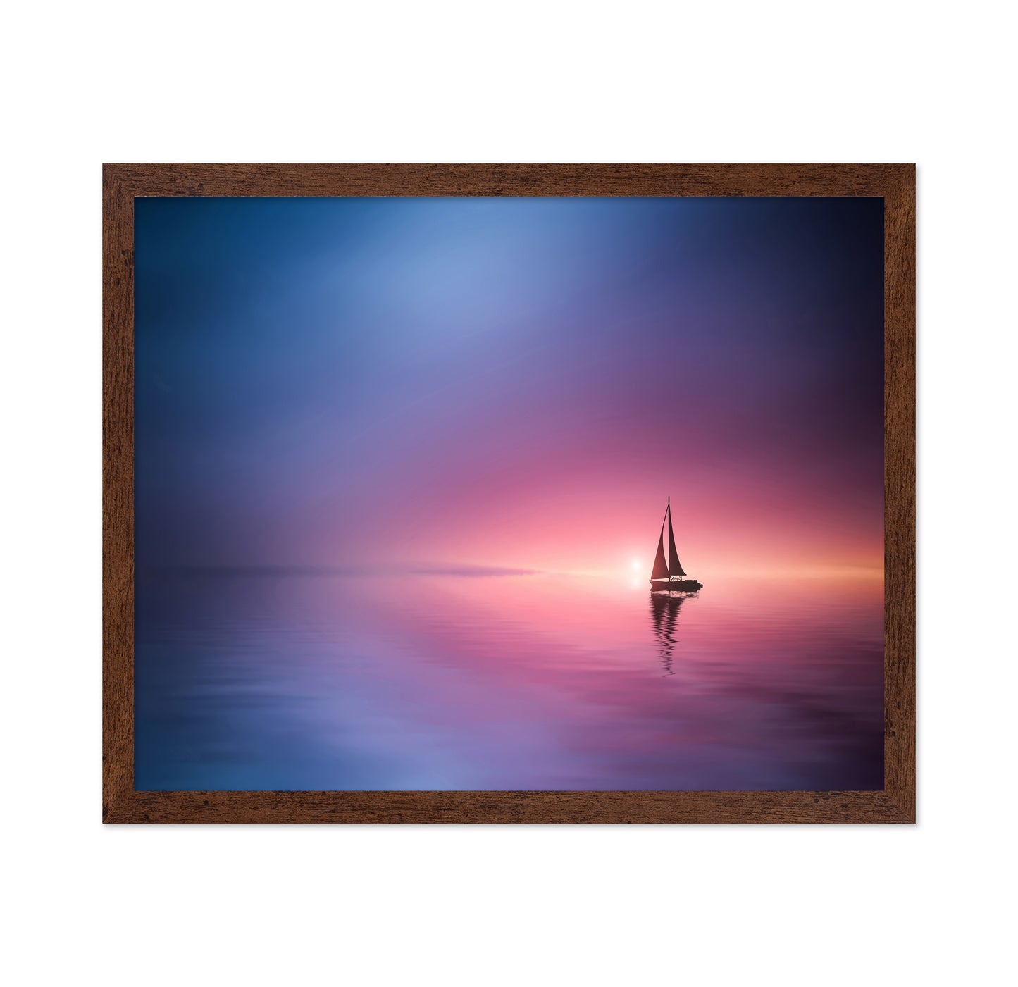 Sailing Across The Lake Toward The Sunset
