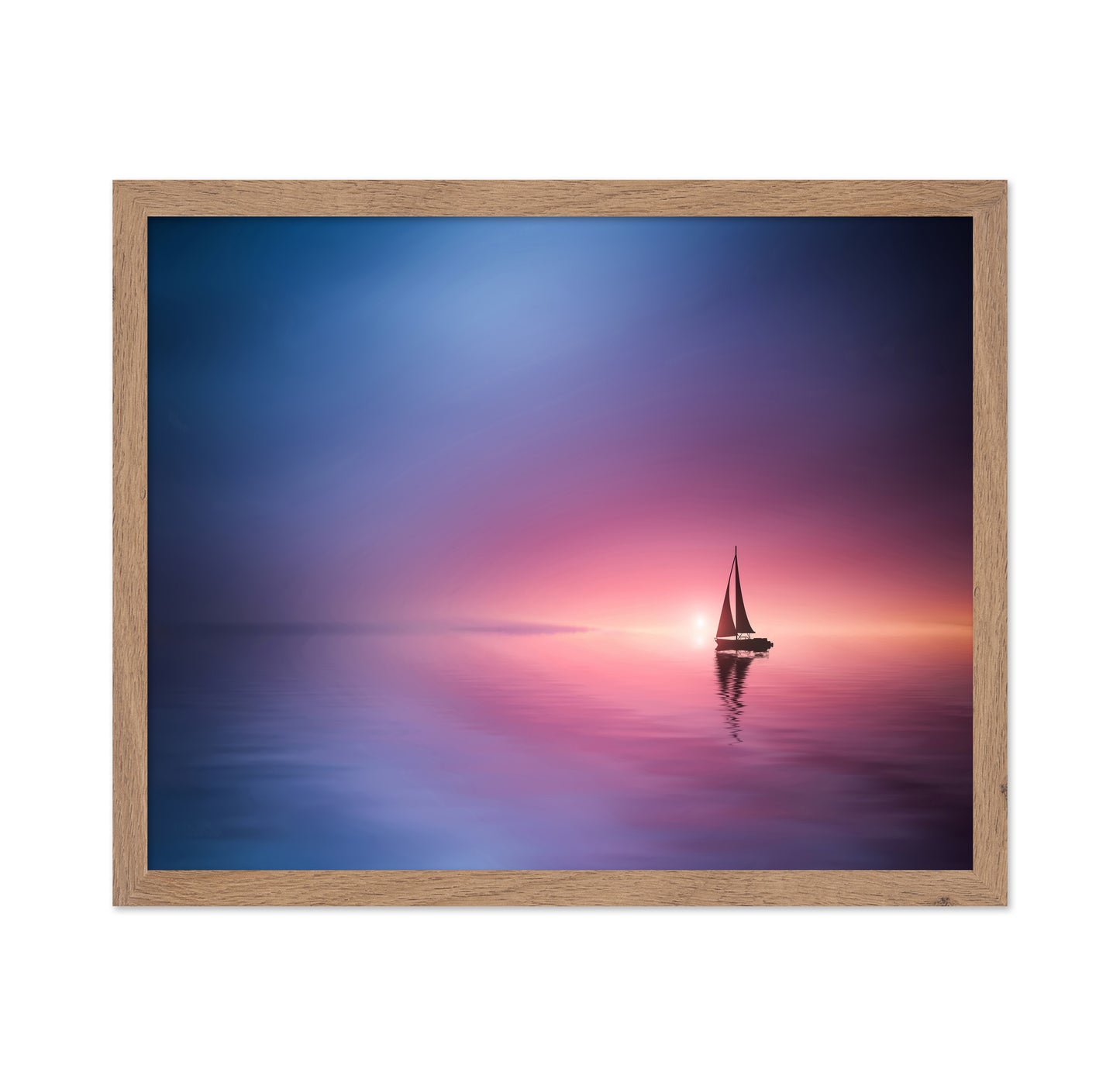 Sailing Across The Lake Toward The Sunset