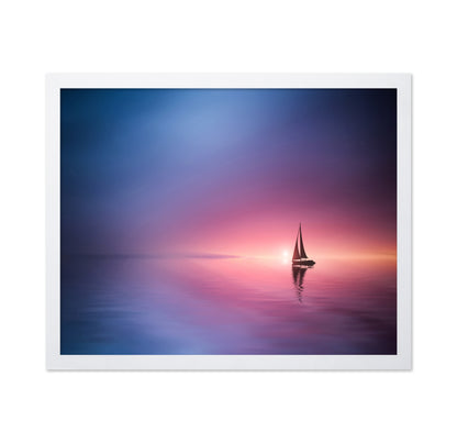 Sailing Across The Lake Toward The Sunset