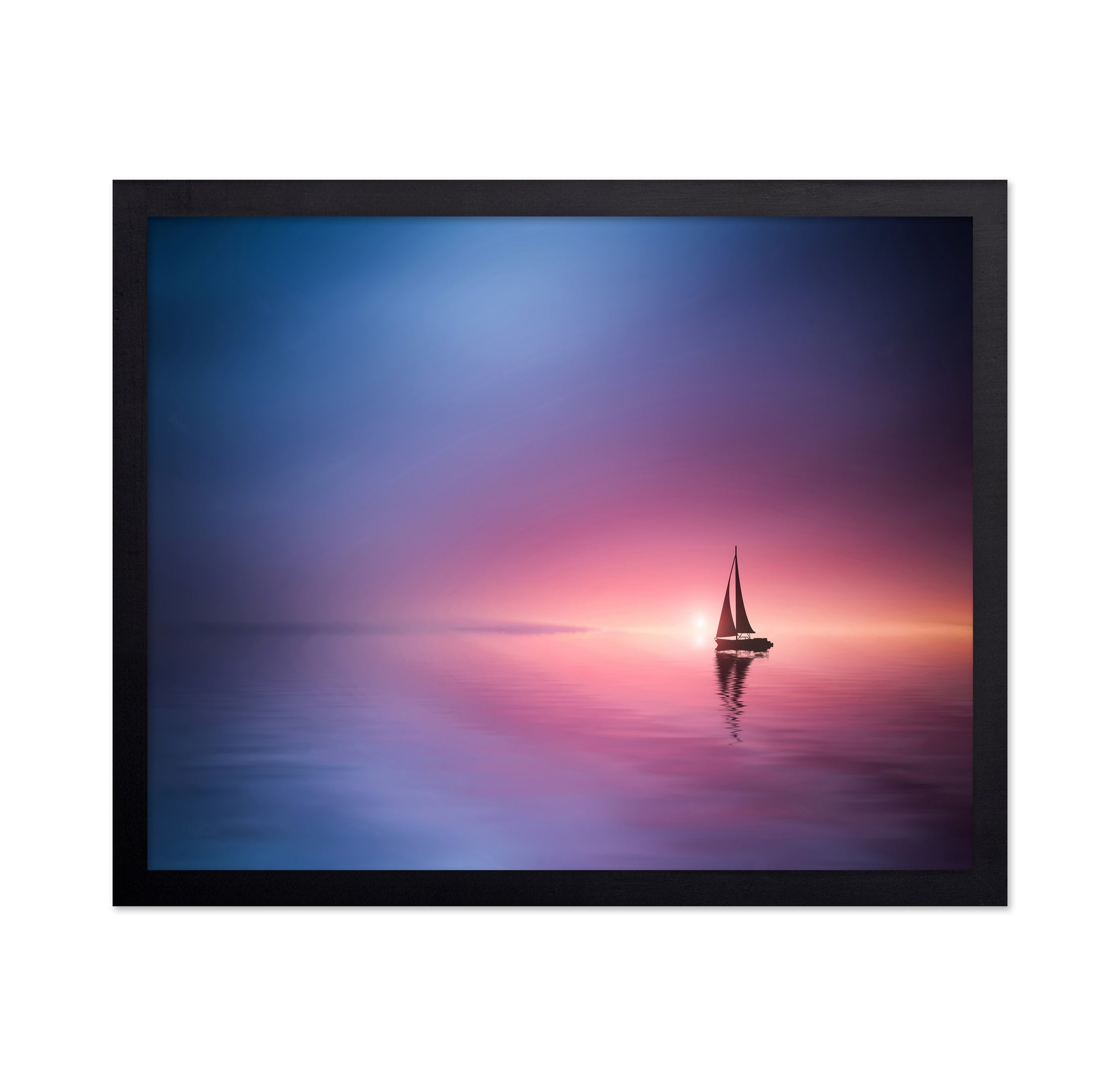 Sailing Across The Lake Toward The Sunset