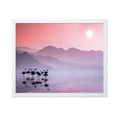 Flamingos Sunset
