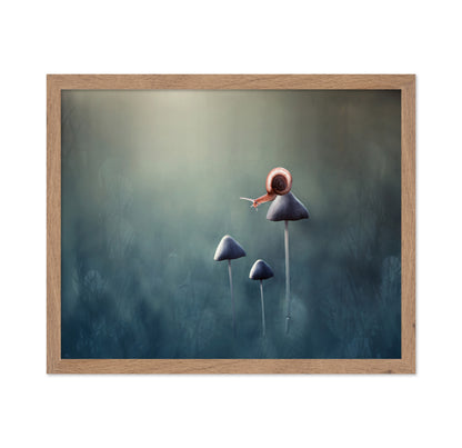 Snail on Mushroom