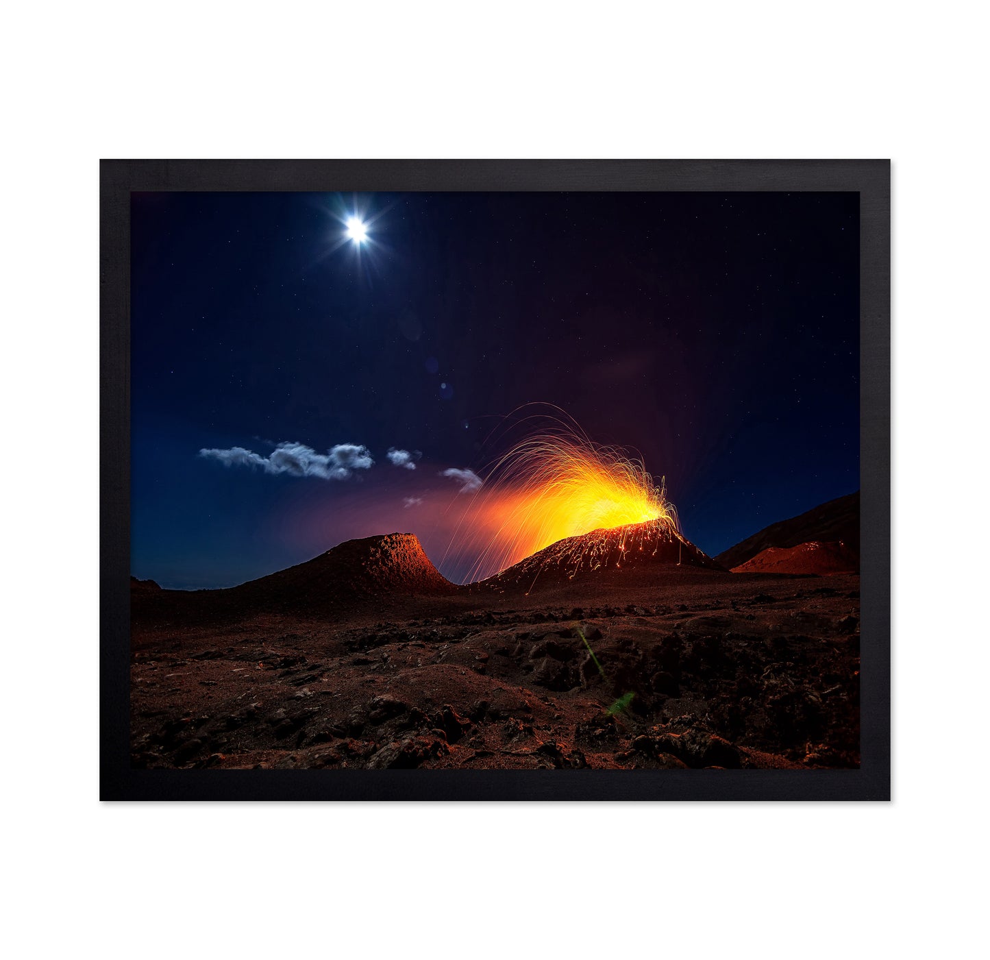 Lava Flow With The Moon