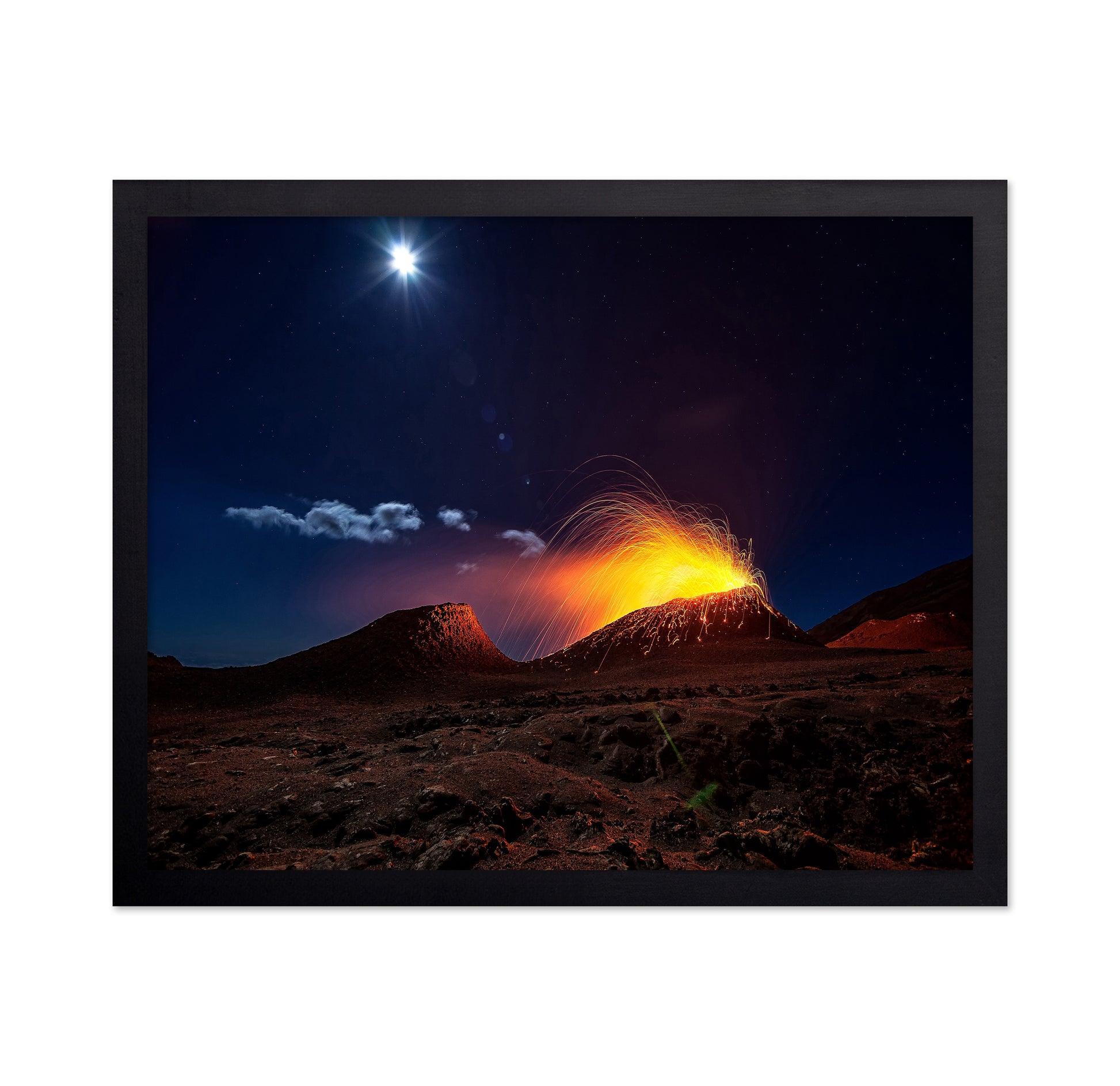 Lava Flow With The Moon