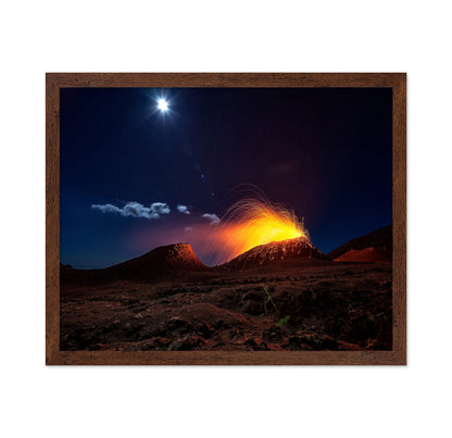 Lava Flow With The Moon