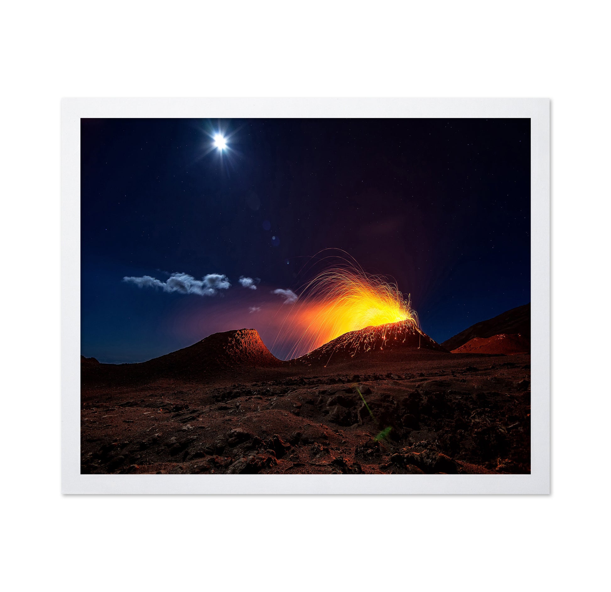 Lava Flow With The Moon