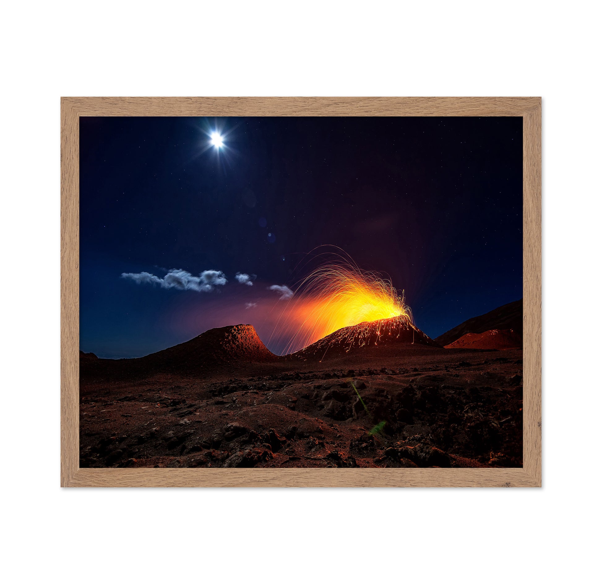 Lava Flow With The Moon