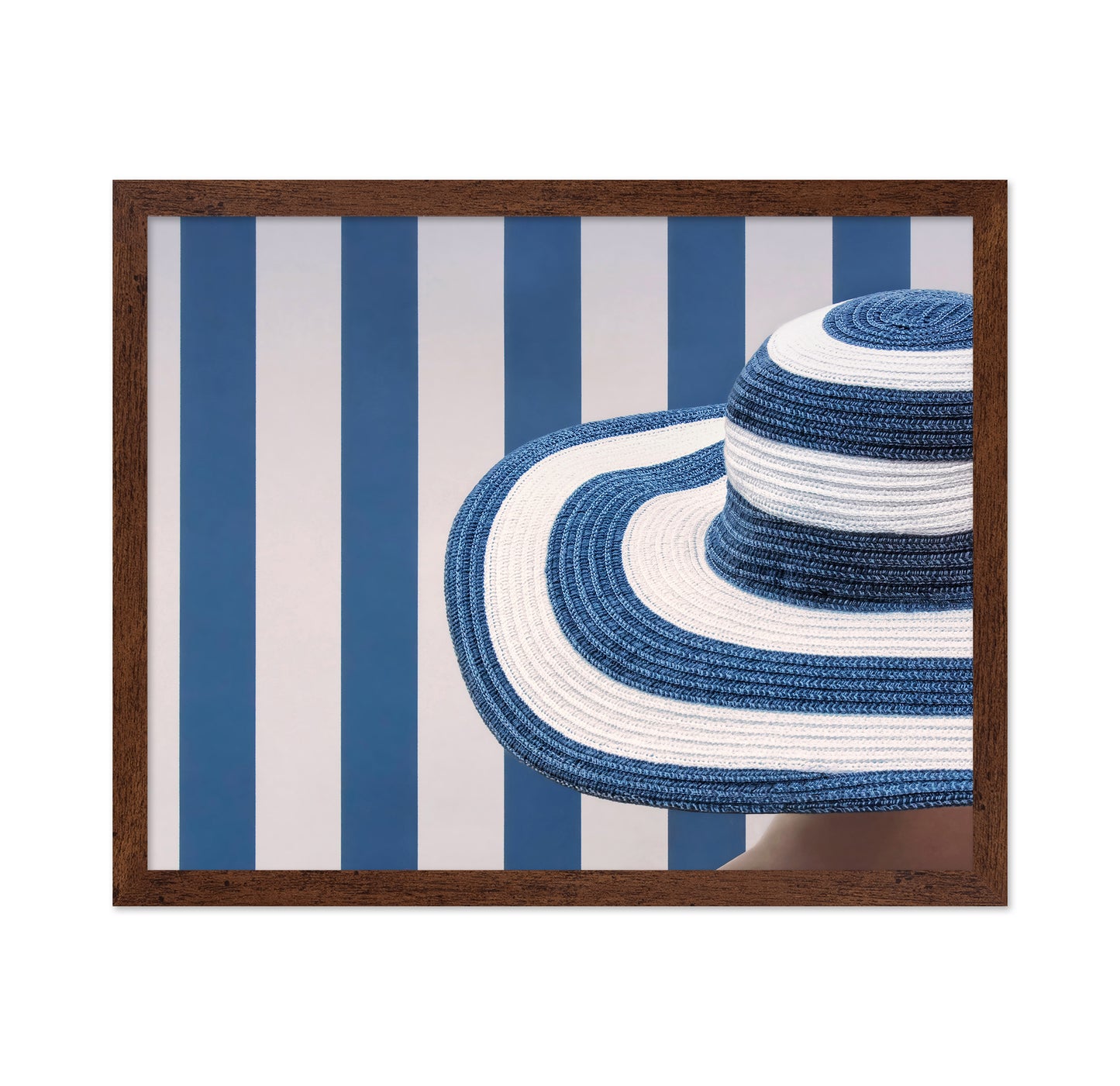 Blue And White Hat