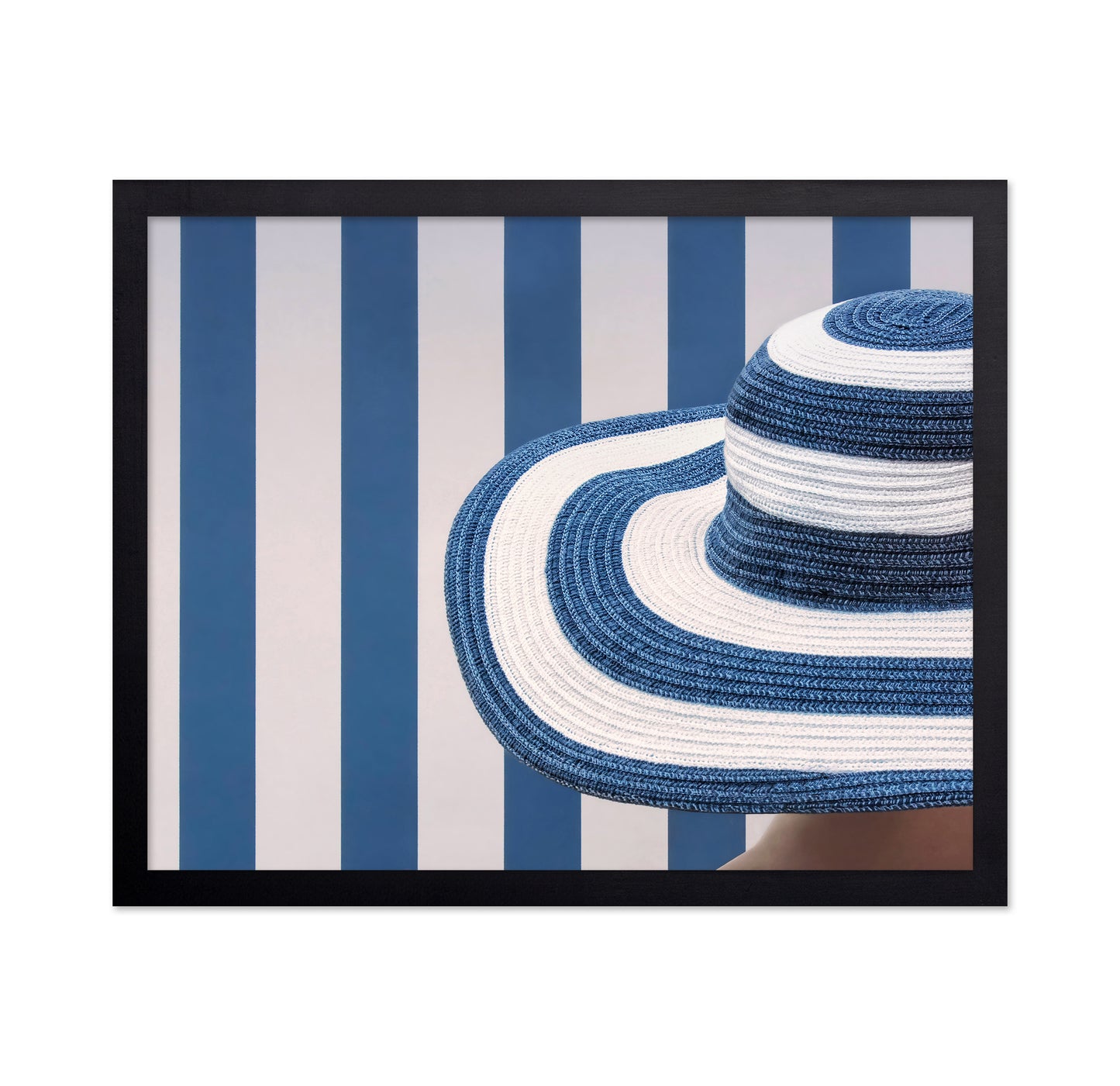 Blue And White Hat