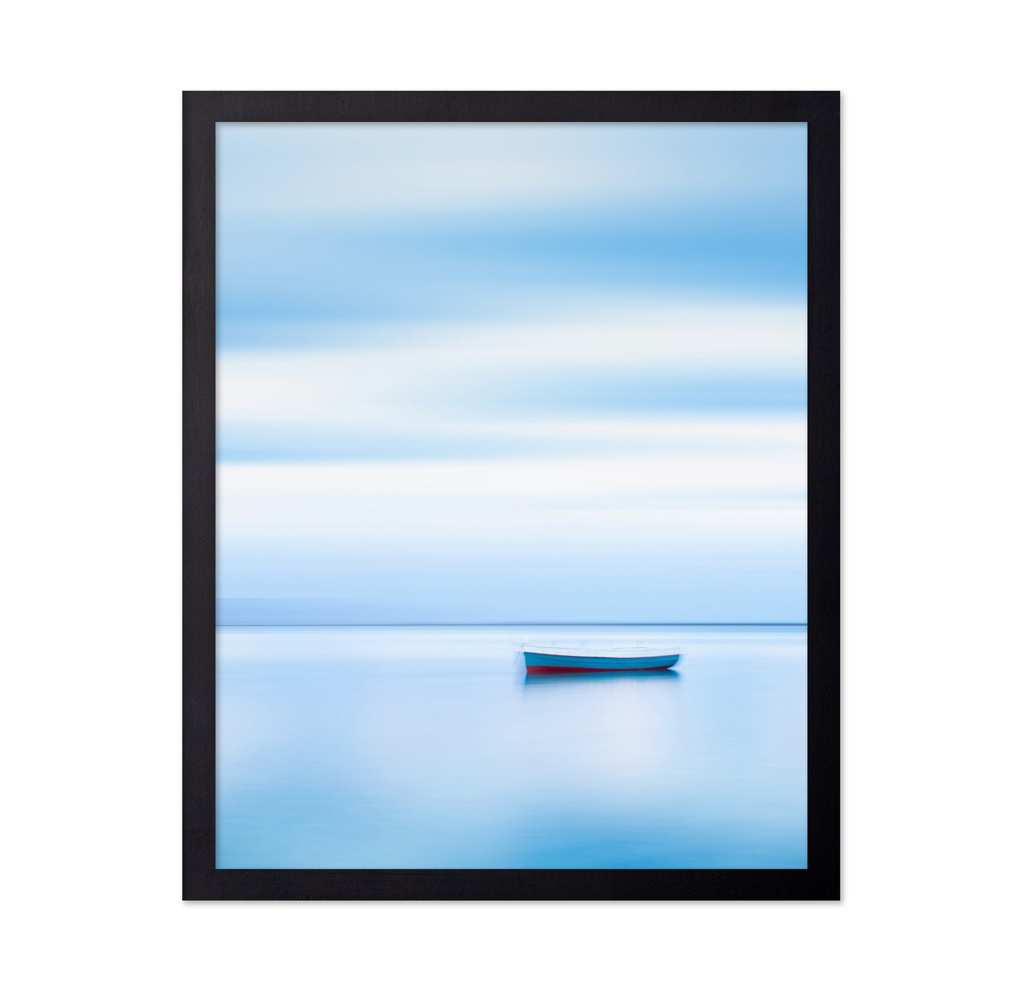 Minimal Blue Sea Boat