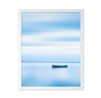 Minimal Blue Sea Boat