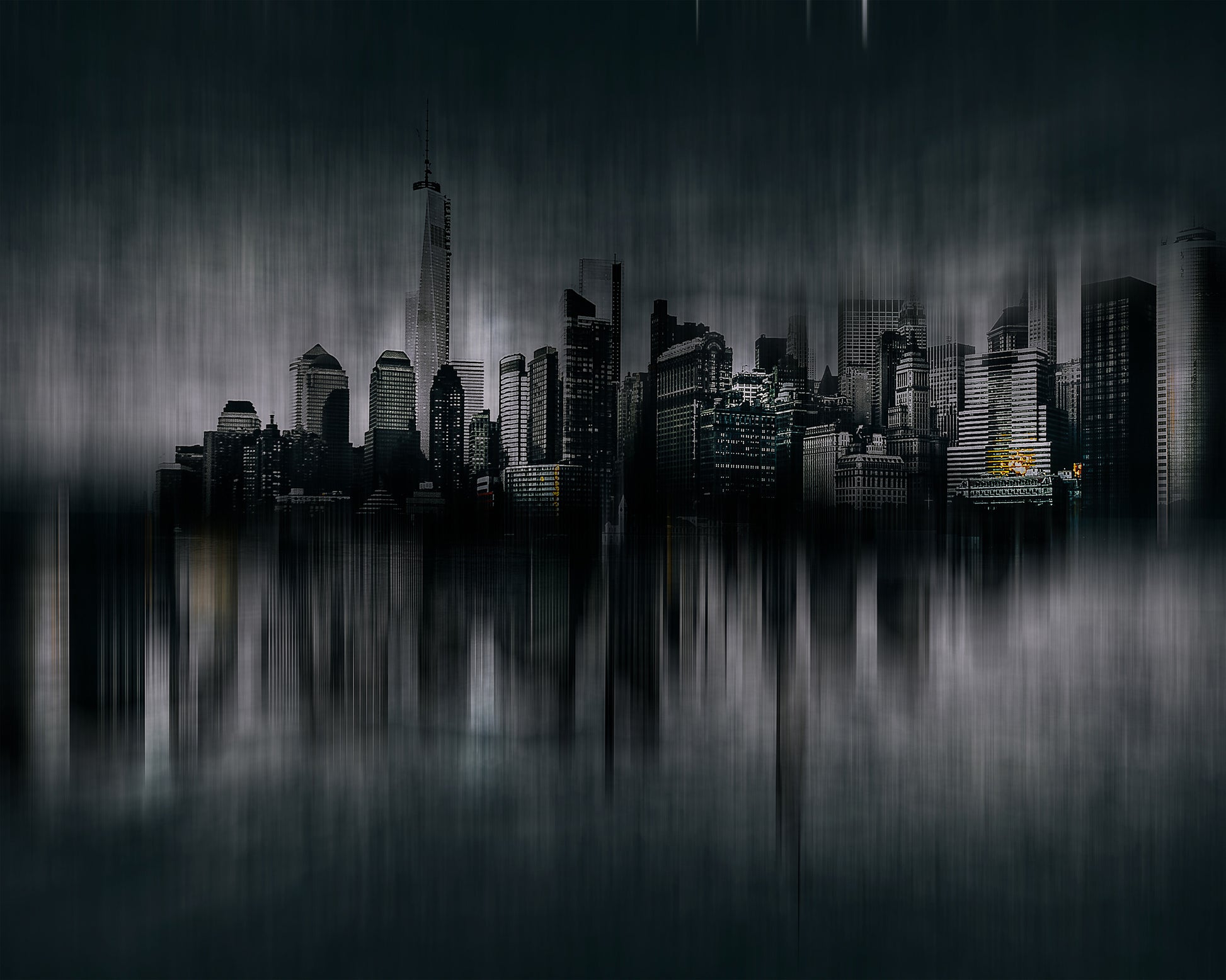 Abstract Chicago Skyline